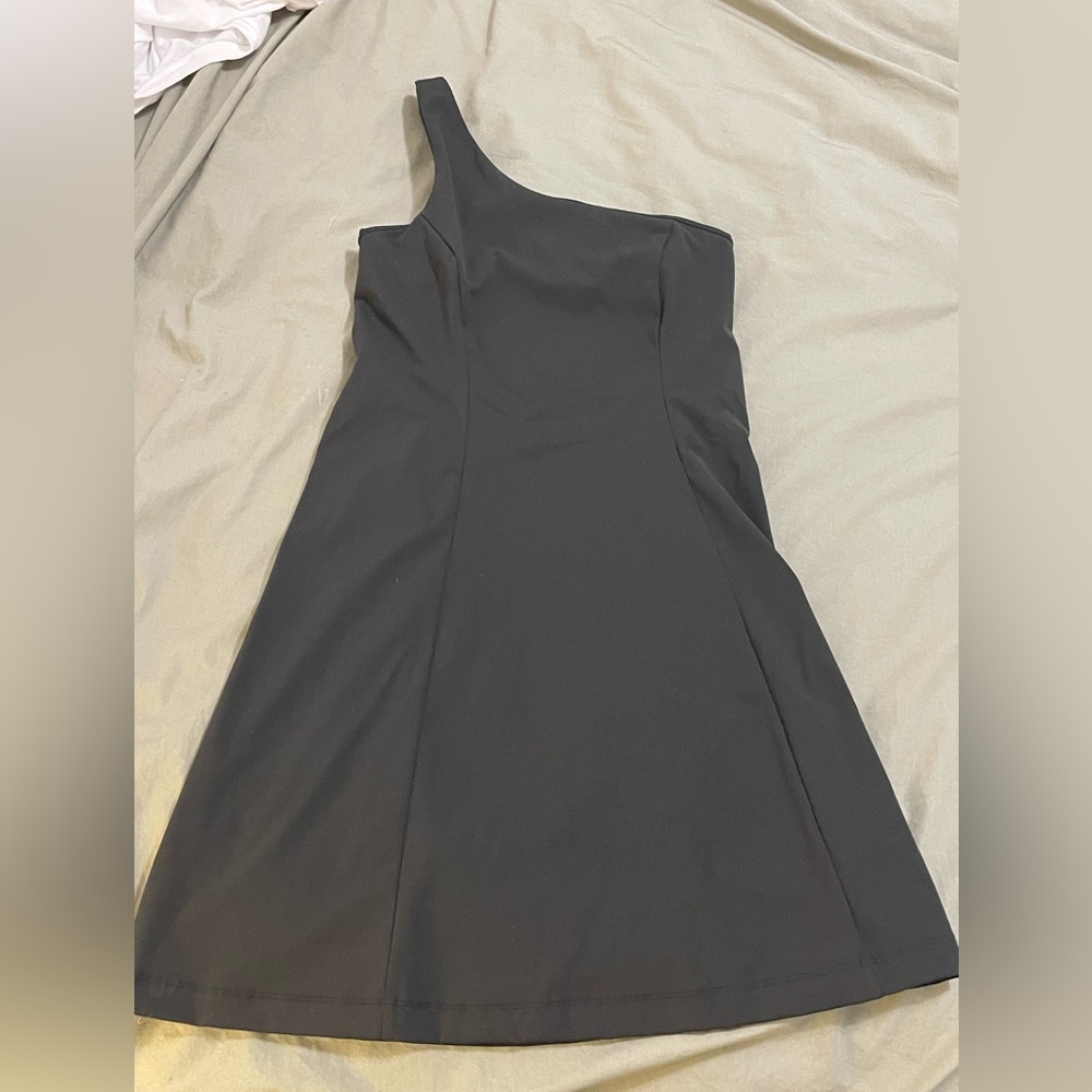 Outdoor Voices One Shoulder Dress Black Size XS - Picture 2 of 4